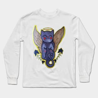 Angel Cat Long Sleeve T-Shirt